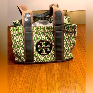 Tory Burch purse canvas and patent leather Tote